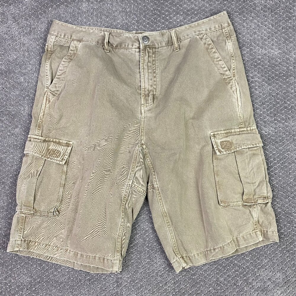 Gramicci Cargo Shorts Men's 36 Khaki Artisan Wash 12"
